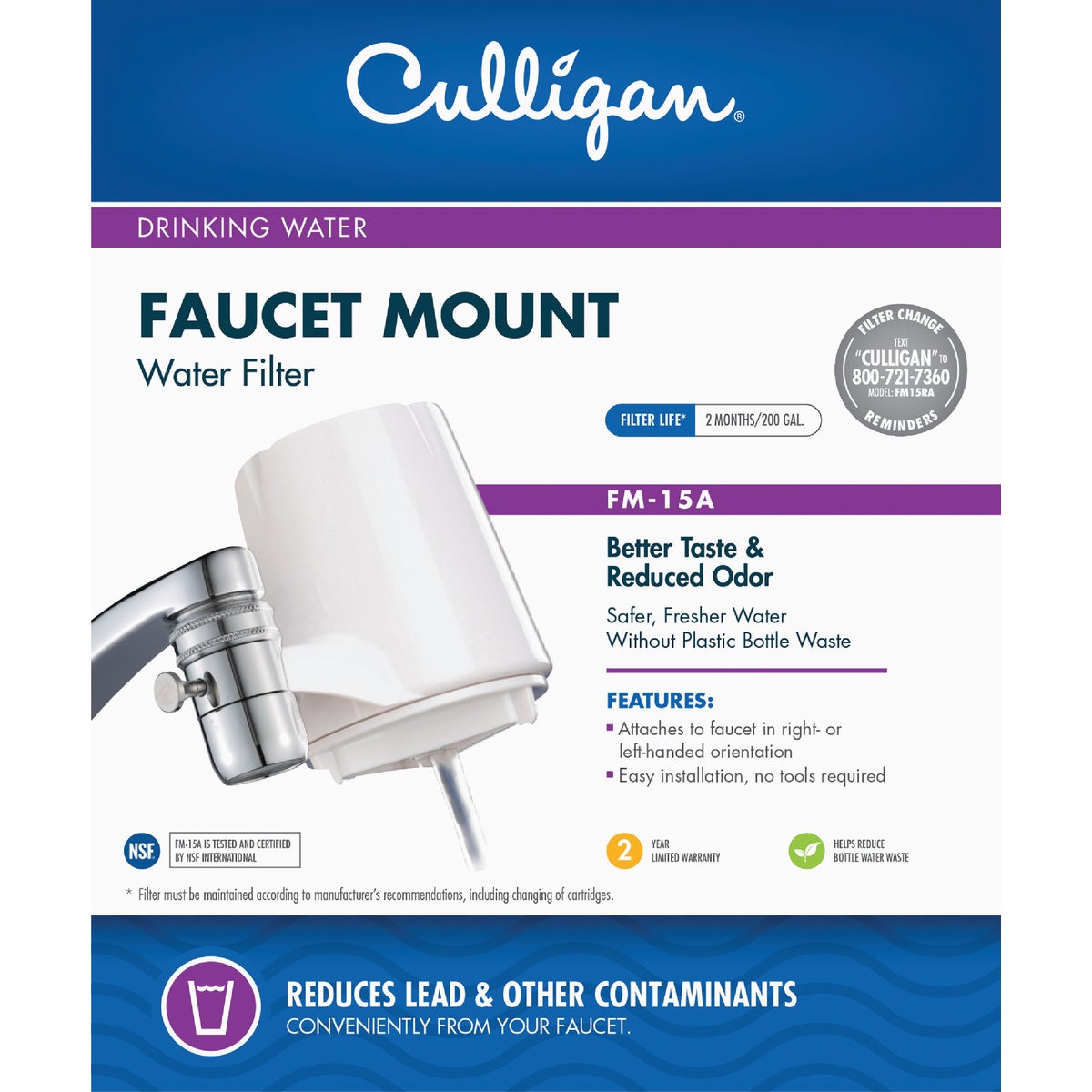 Culligan Faucet Mount Drinking Water Filter