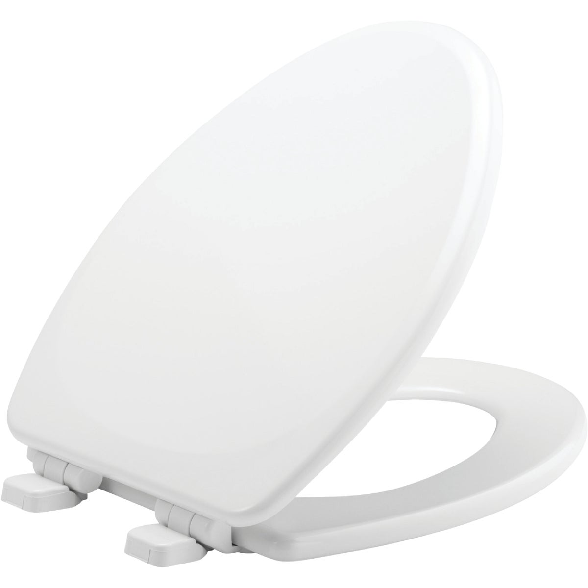 Mayfair Elongated Closed Front Slow Close White Wood Toilet Seat