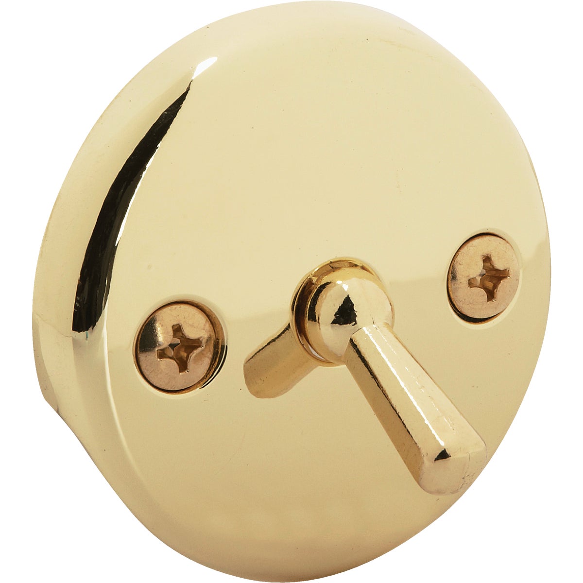 Do it Two-Hole Polished Brass Bath Drain Face Plate