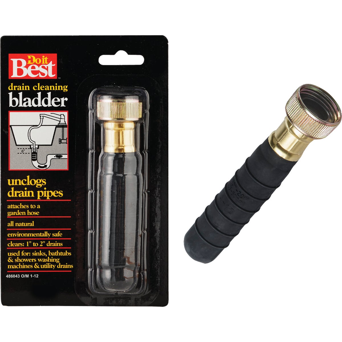 Do it Best 1" to 2" Water-Pressure Drain Opener