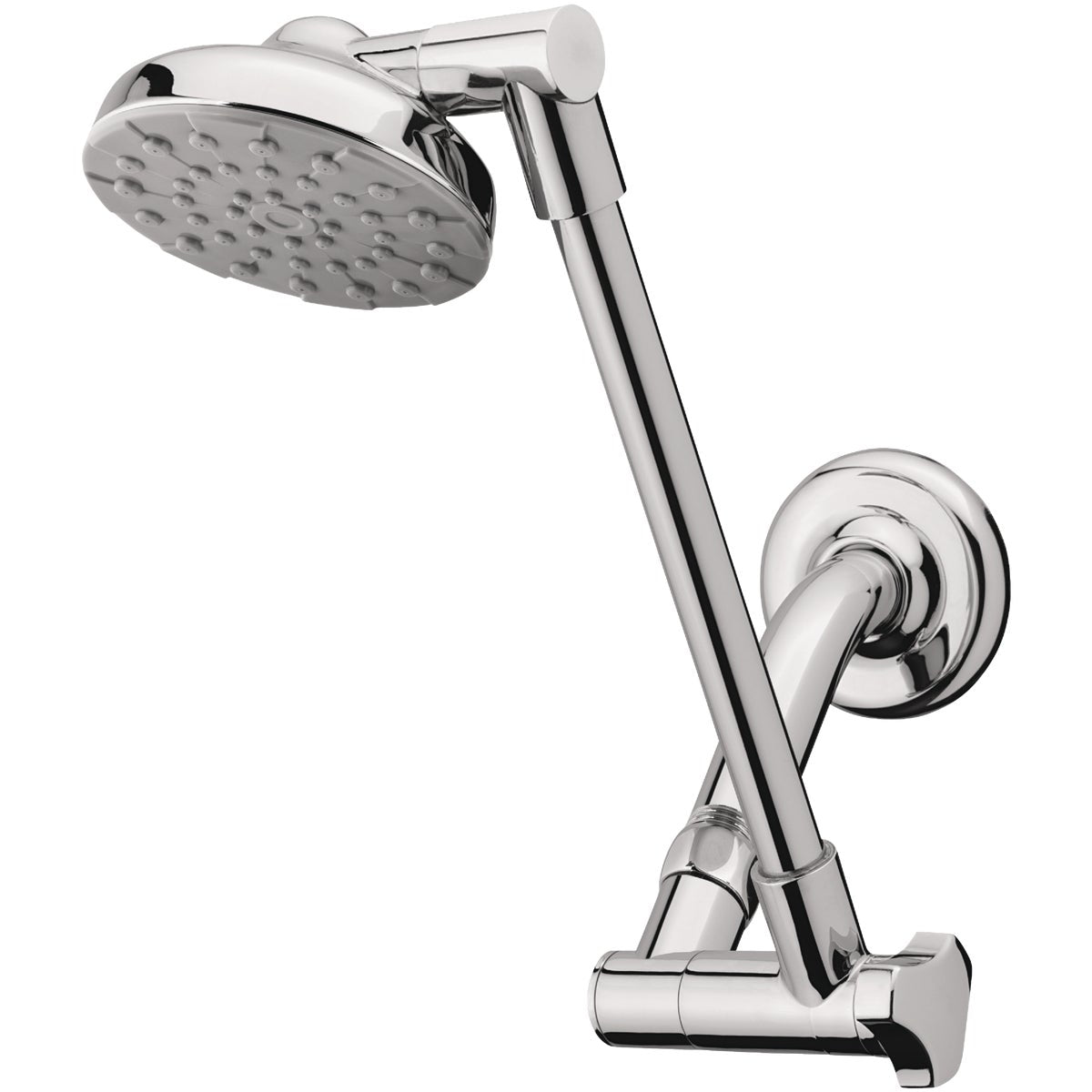 Waterpik RainFall+ 1-Spray 1.8 GPM Fixed Showerhead with Adjustable Arm, Chrome