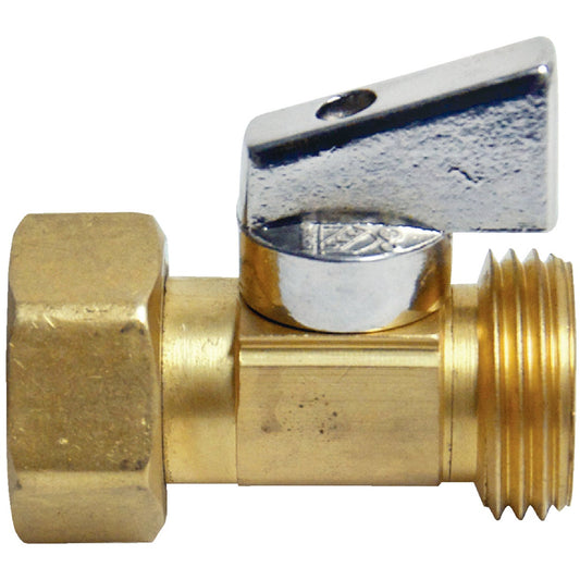 Danco 3/4 In. MGH X 3/4 In. FSGH Brass Heavy Duty Ball Valve