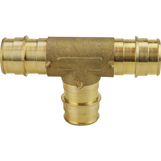 Apollo Retail 1/2 In. x 1/2 In x 1/2 In. Barb Brass PEX Tee, Type A