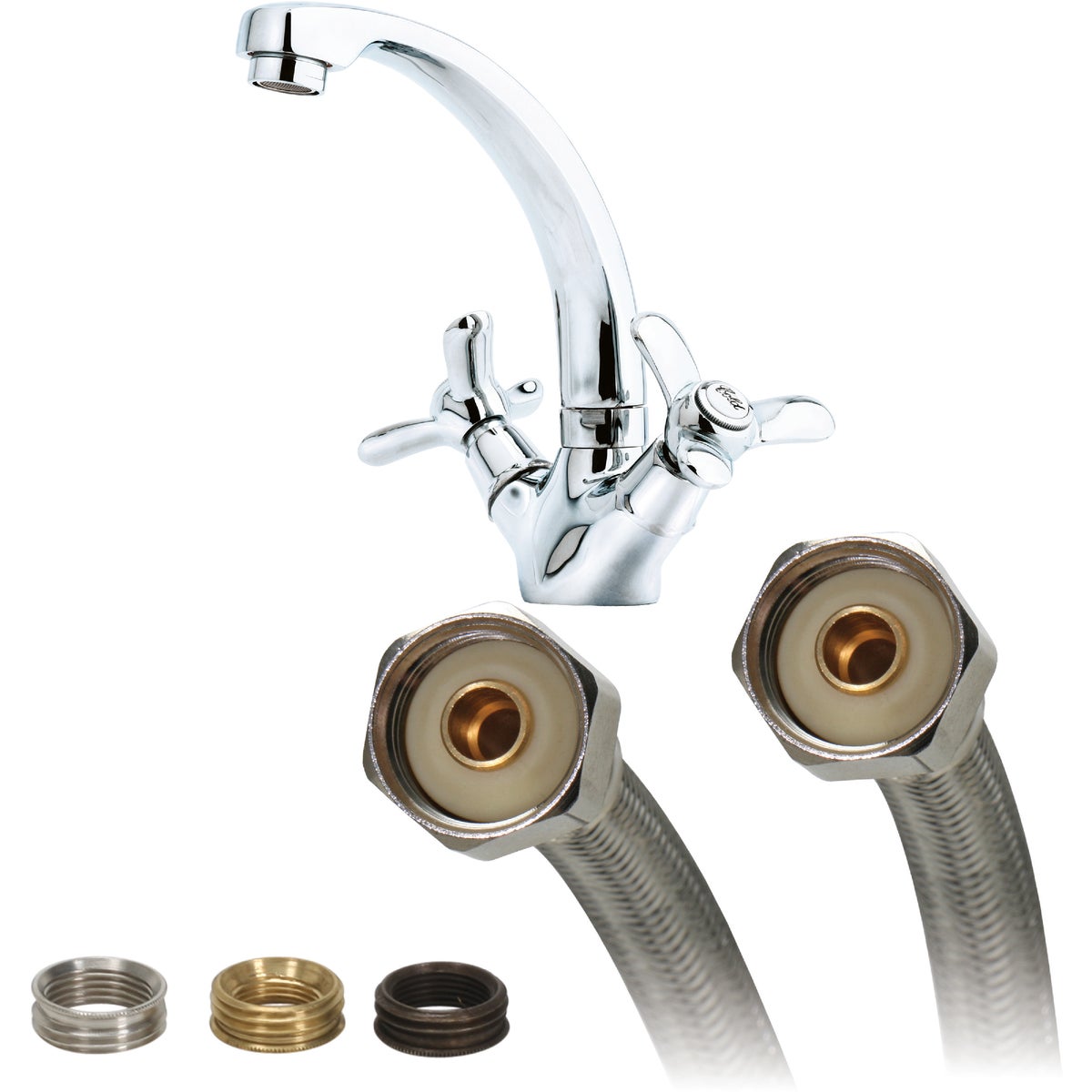 Fluidmaster Fits-All 20 In. L. Stainless Steel Faucet Connector