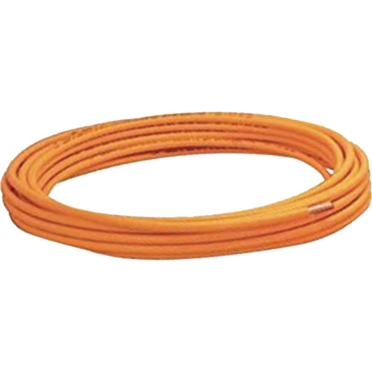 Mueller Streamline 3/8 In. OD x 50 Ft. Orange Plastic Coated ACR Copper Tubing