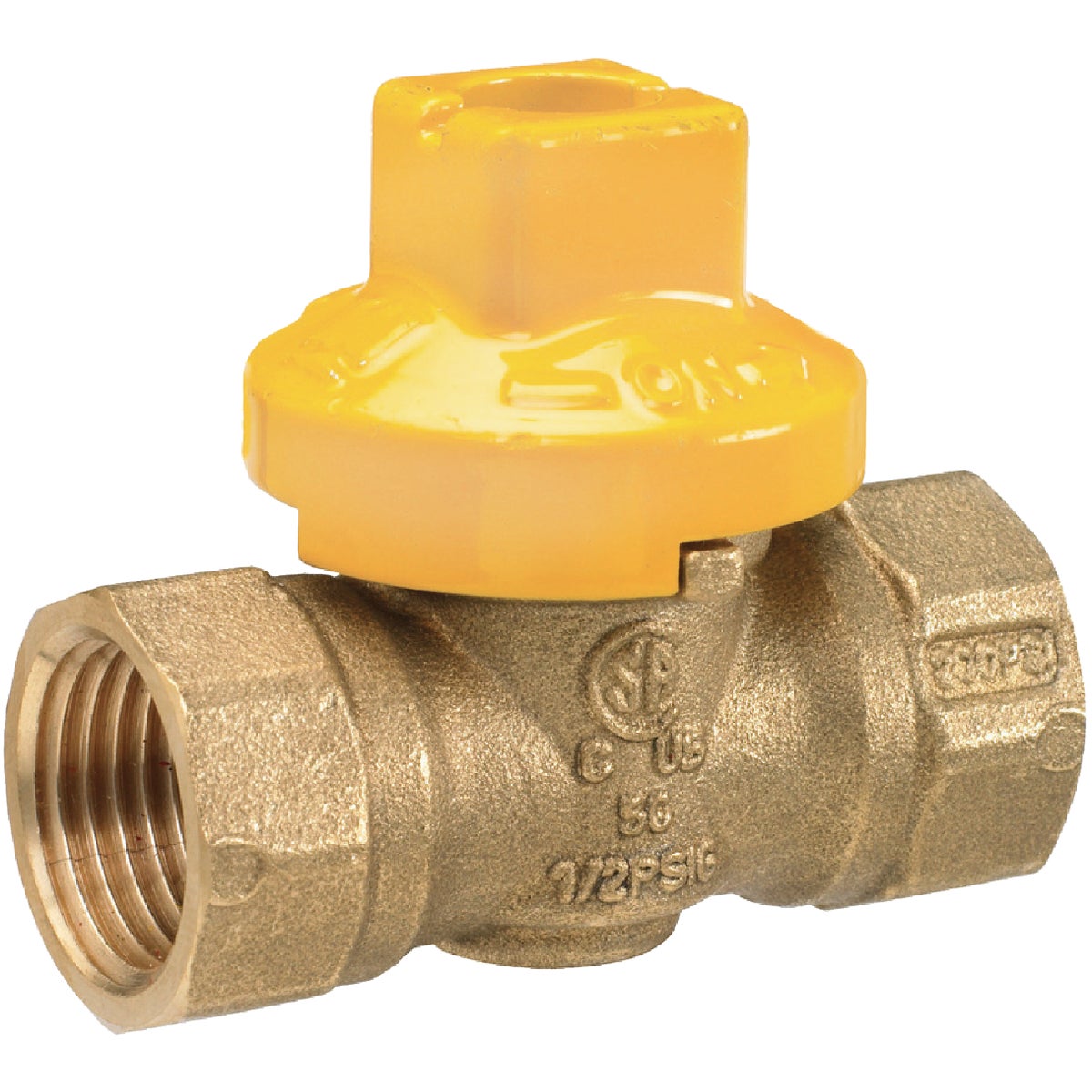 ProLine 1 In. FIP x 1 In. FIP Brass Gas Ball Valve, 1-Piece Body