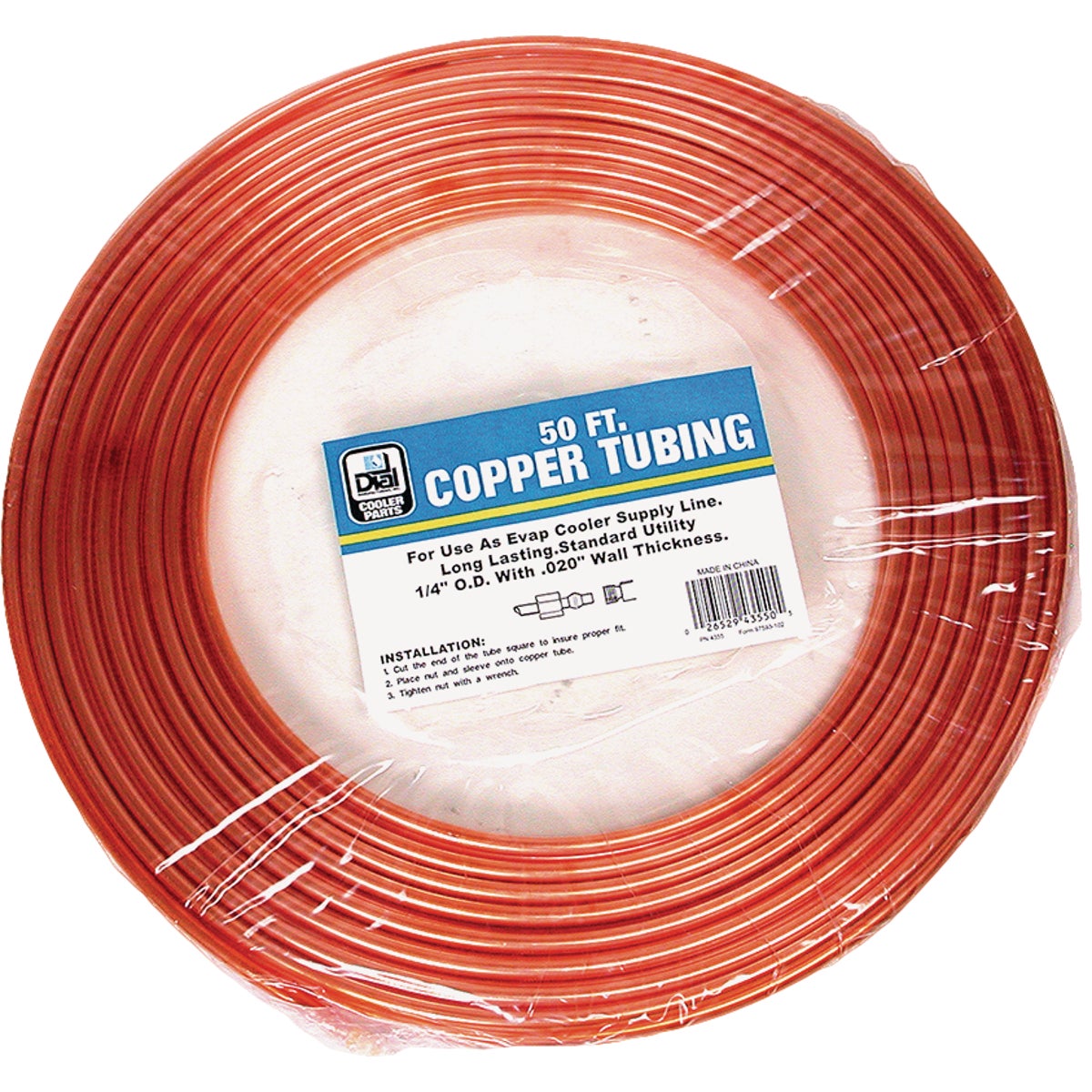 Dial 1/4 In. OD x 50 Ft. L Copper Tubing