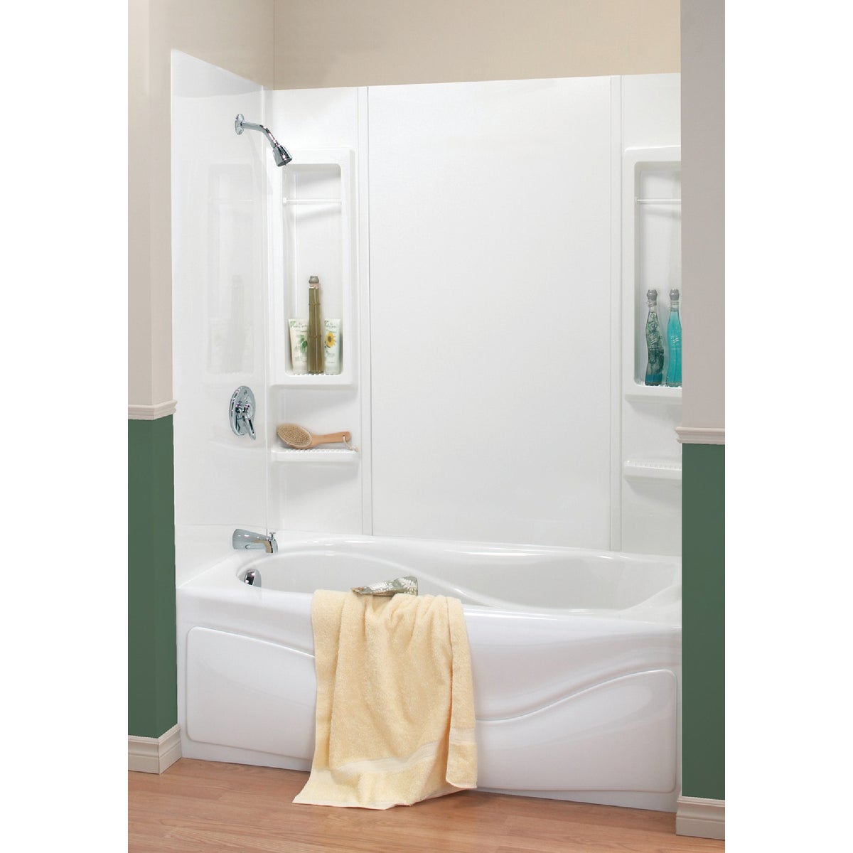 Maax Finesse 5-Piece 59 In. H x 34 In. D Tub Wall Kit in White