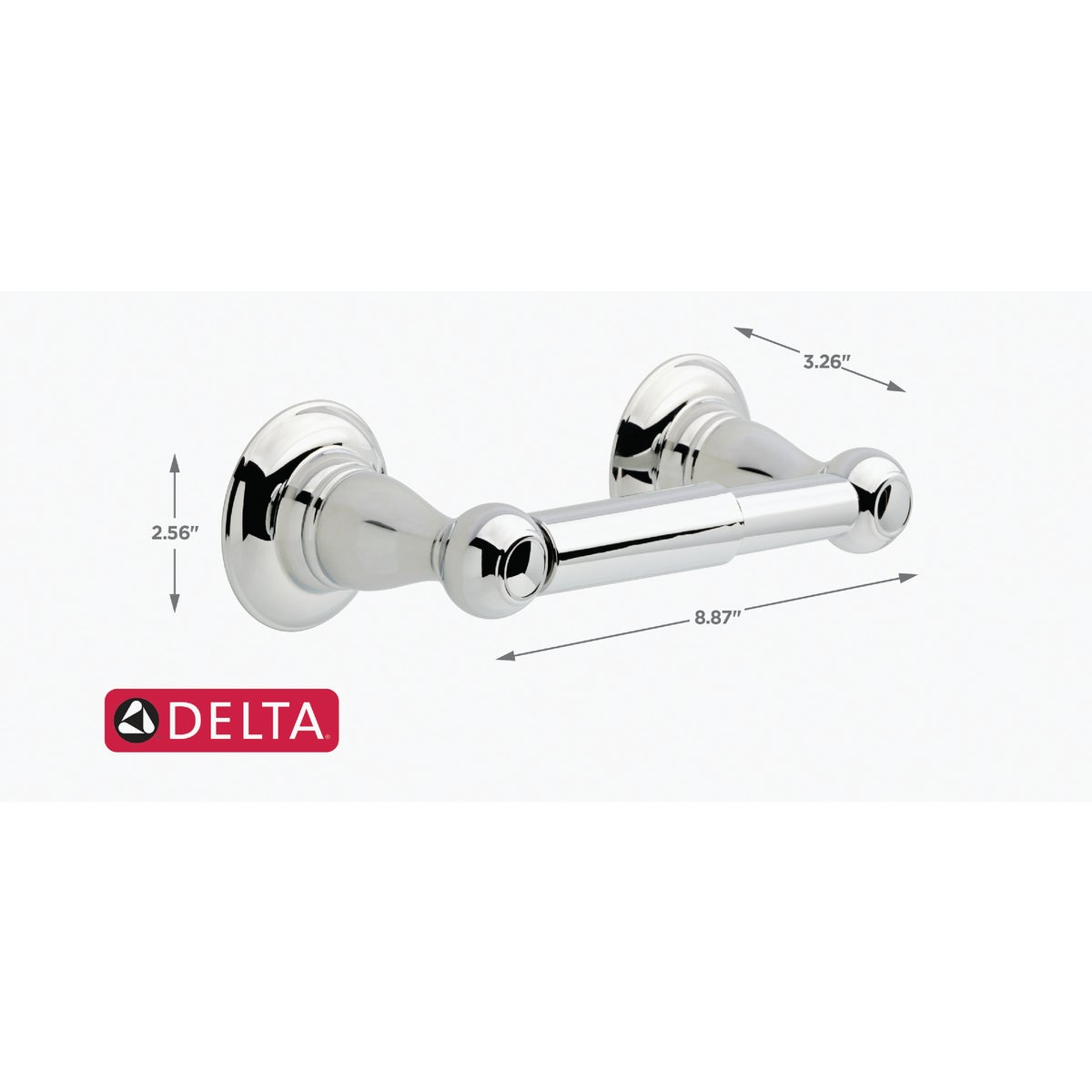 Delta Porter Polished Chrome Toilet Paper Holder