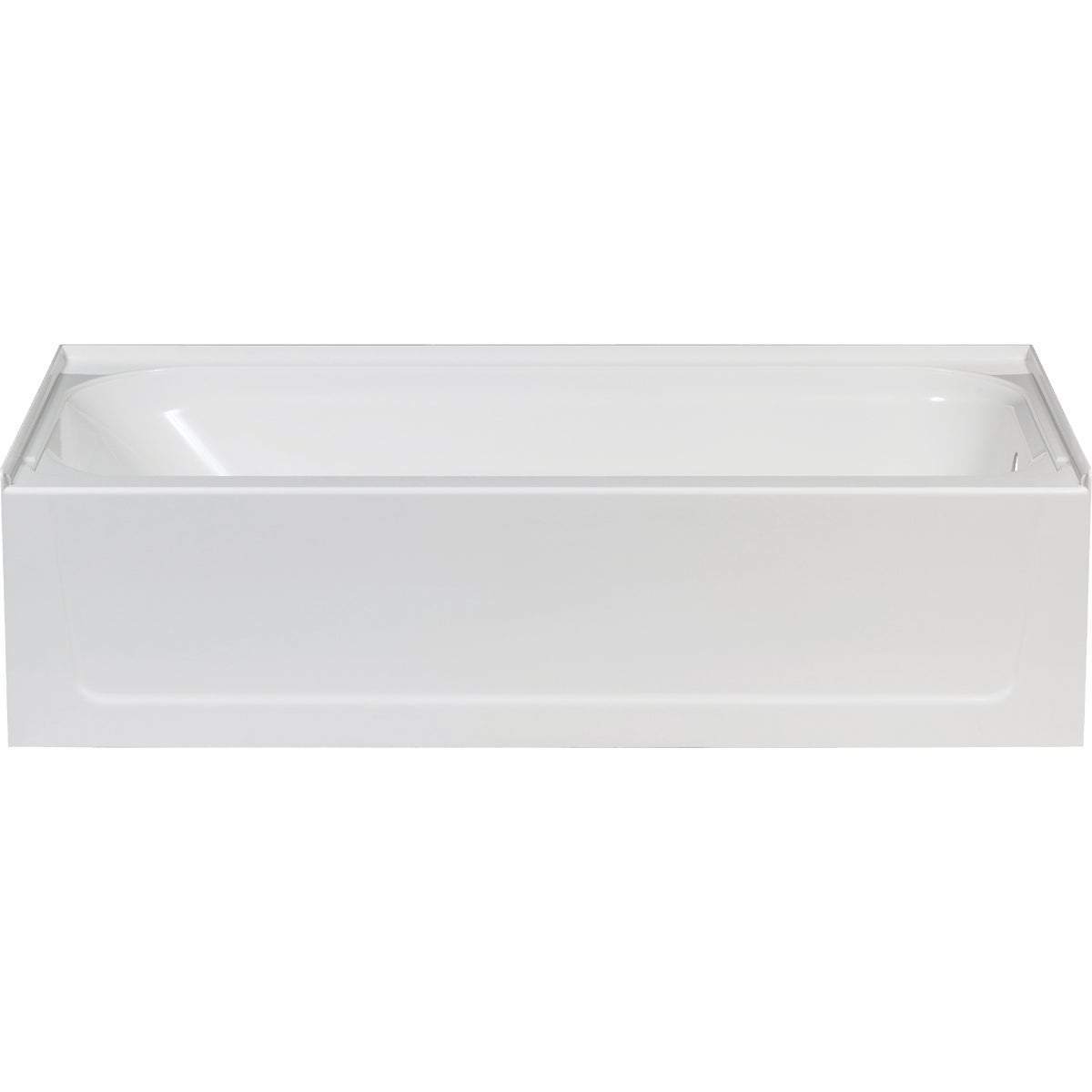 Mustee Topaz 60 In. L x 30 In. W x 16-1/2 In. D Right Drain Bathtub in White