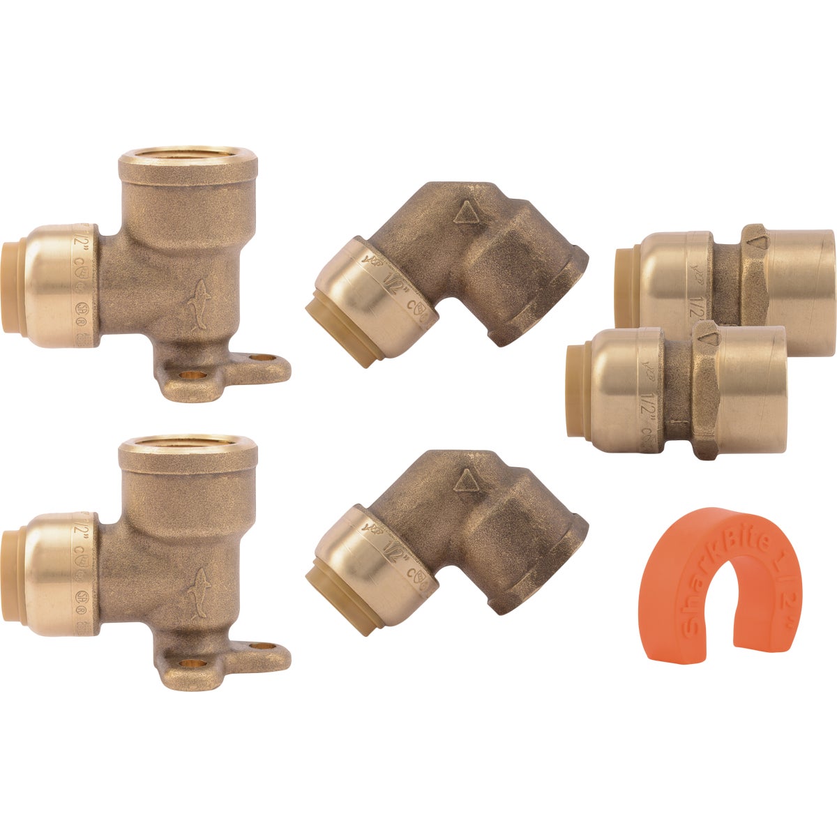 SharkBite 1/2 In. Push-to-Connect Shower Brass Installation Kit