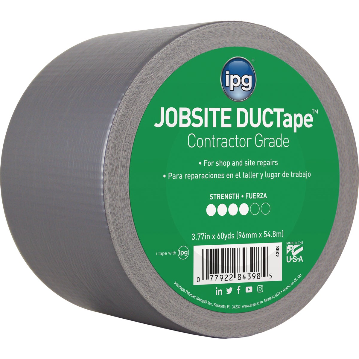 Intertape DUCTape 4 In. x 55 Yd. General Purpose Duct Tape, Silver