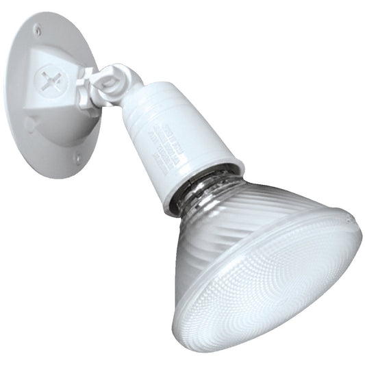 All-Pro White Incandescent Floodlight Fixture