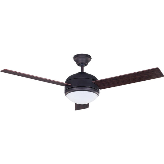 Home Impressions Calibre 48 In. Oil Rubbed Bronze Ceiling Fan with Light Kit