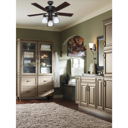 Home Impressions New Yorker 42 In. Oil Rubbed Bronze Ceiling Fan with Light Kit