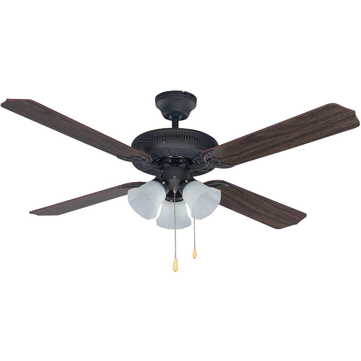 Home Impressions Chateau 52 In. Oil Rubbed Bronze Ceiling Fan with Light Kit