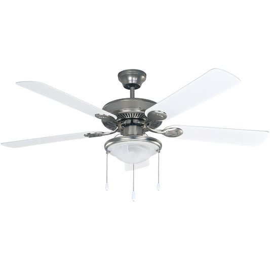 Home Impressions Kincade 52 In. Brushed Nickel Ceiling Fan with Light Kit