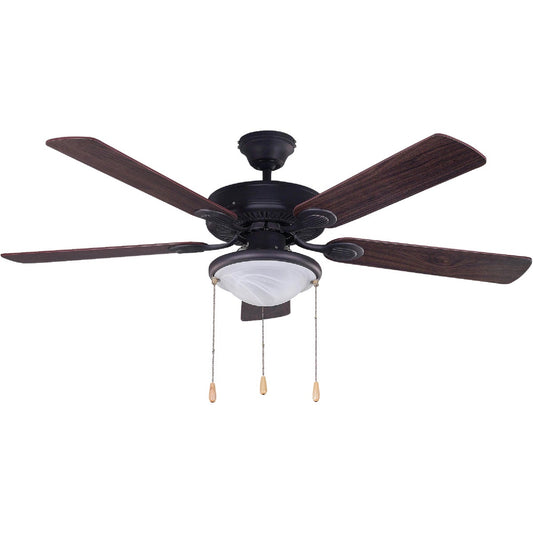 Home Impressions Kincade 52 In. Oil Rubbed Bronze Ceiling Fan with Light Kit