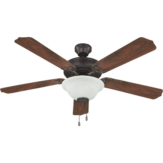 Home Impressions Baylor 52 In. Oil Rubbed Bronze Ceiling Fan with Light Kit