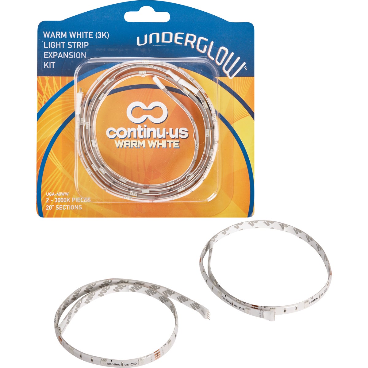 Continu-us Underglow 20 In. Plug-In Warm White LED Under Cabinet Light