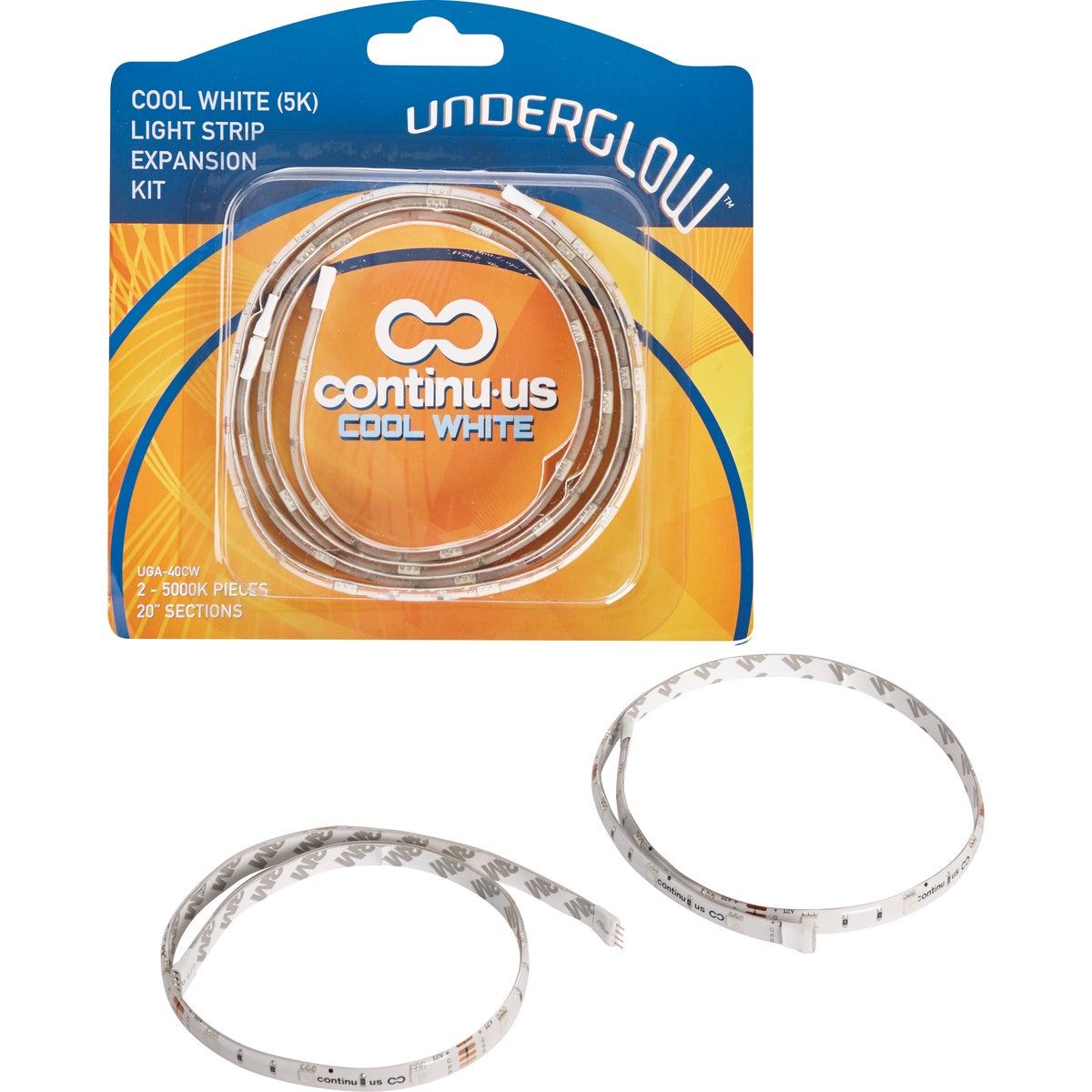 Continu-us Underglow 20 In. Plug-In Cool White LED Under Cabinet Light