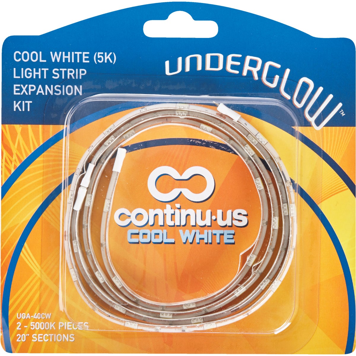 Continu-us Underglow 20 In. Plug-In Cool White LED Under Cabinet Light