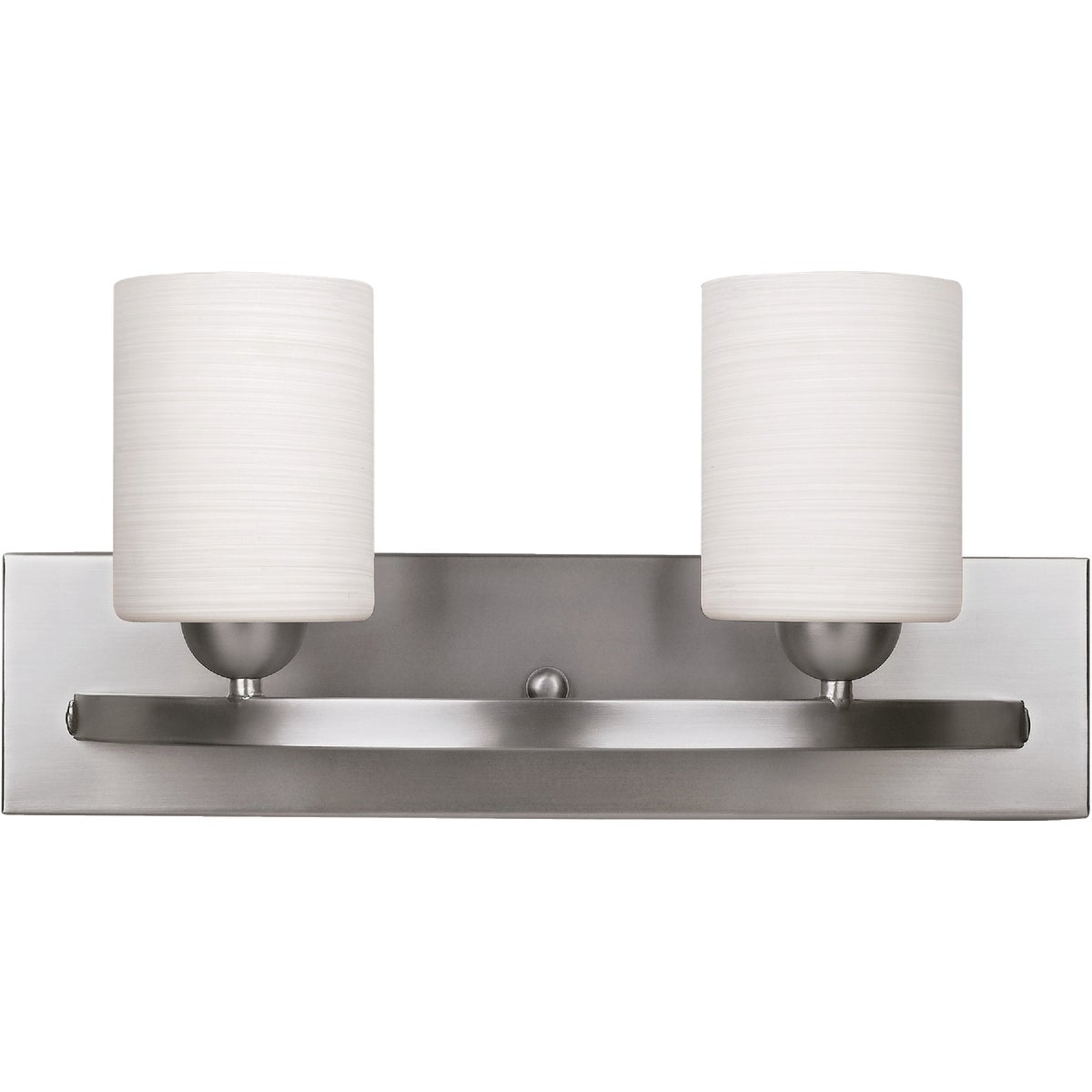 Home Impressions Hampton 2-Bulb Brushed Nickel Bath Light Bar