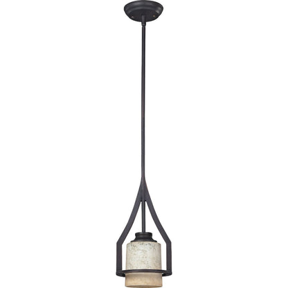 Home Impressions Warren 1-Bulb Rubbed Antique Bronze Incandescent Mini Pendant Light Fixture