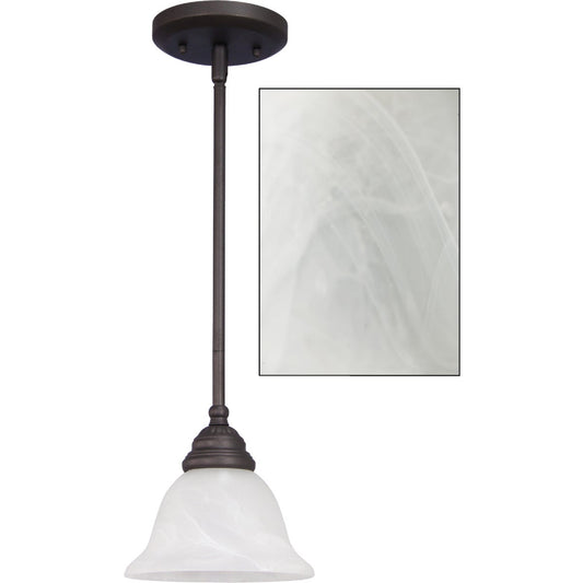Home Impressions Julianna 1-Bulb Oil Rubbed Bronze Incandescent Pendant Light Fixture