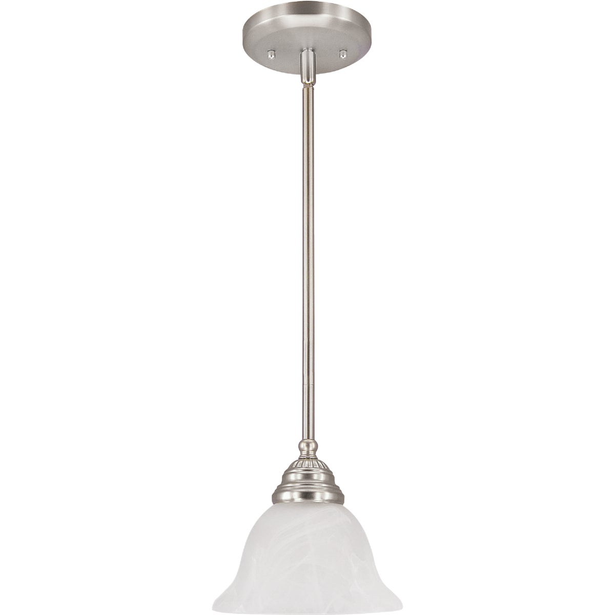 Home Impressions Julianna 1-Bulb Brushed Nickel Incandescent Pendant Light Fixture
