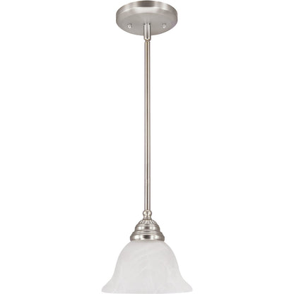 Home Impressions Julianna 1-Bulb Brushed Nickel Incandescent Pendant Light Fixture