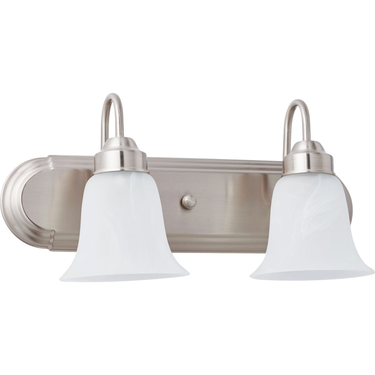 Home Impressions Julianna 2-Bulb Brushed Nickel Vanity Bath Light Bar