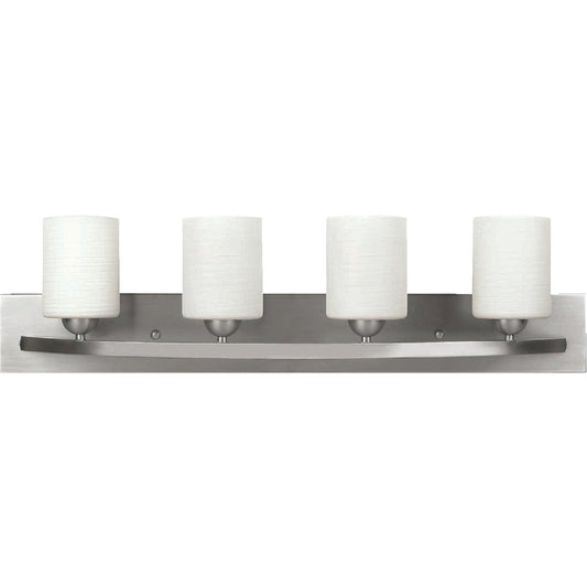 Home Impresssions Hampton 4-Bulb Brushed Nickel Bath Light Bar