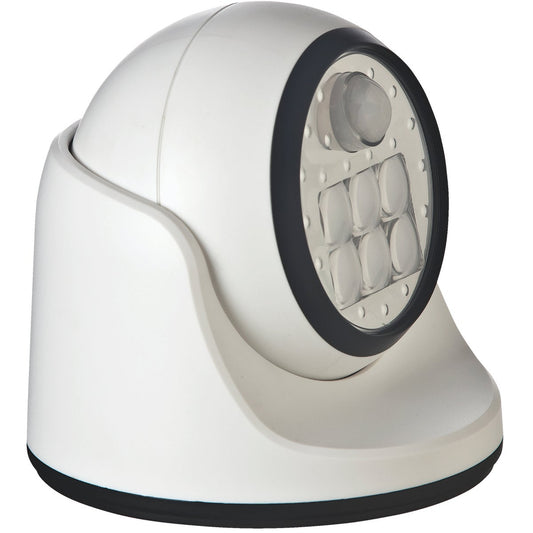 Light It White 100 Lm. LED Battery Operated Security Light Fixture