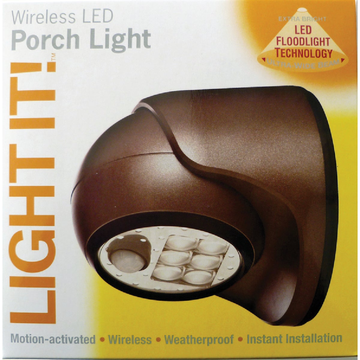 Light It Bronze 100 Lm. LED Battery Operated Security Light Fixture