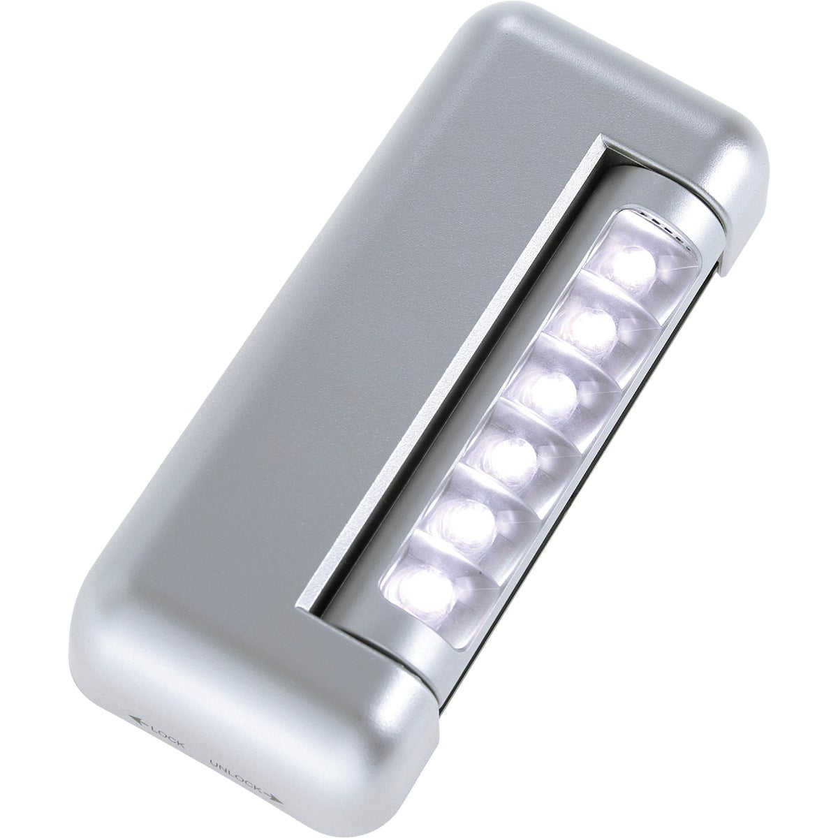 Light It 6-Bulb Silver LED Battery Tap Light