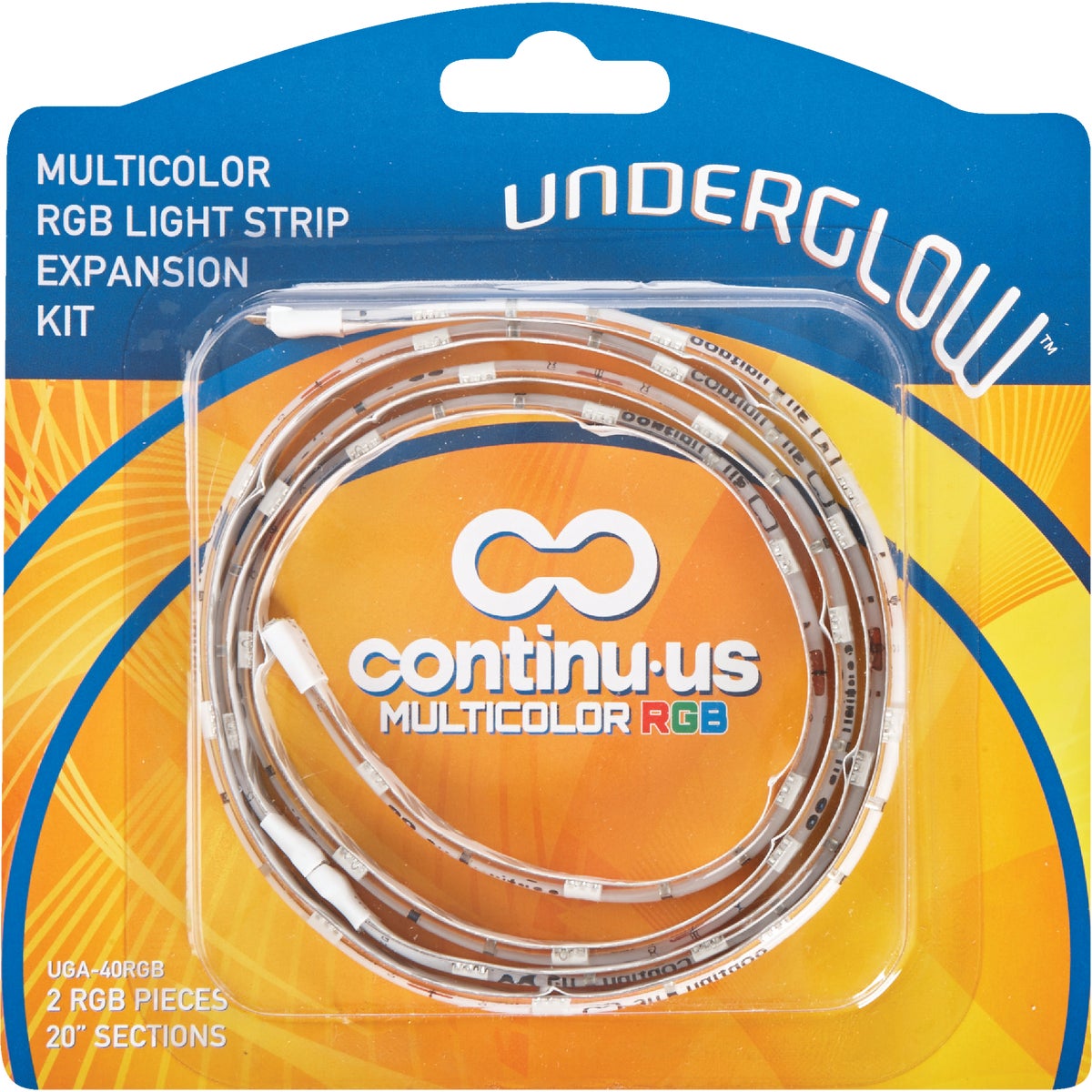 Continu-us Underglow 20 In. Plug-In Multi LED Under Cabinet Light