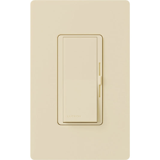 Lutron Diva Incandescent/Halogen/LED/CFL Ivory Slide Dimmer Switch