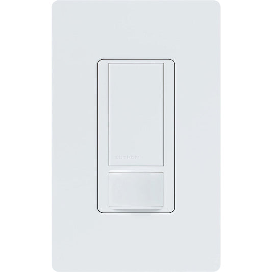 Lutron Maestro White 900 Sq. Ft. Coverage 180 Deg. Detection Single-Pole Occupancy Sensor Switch