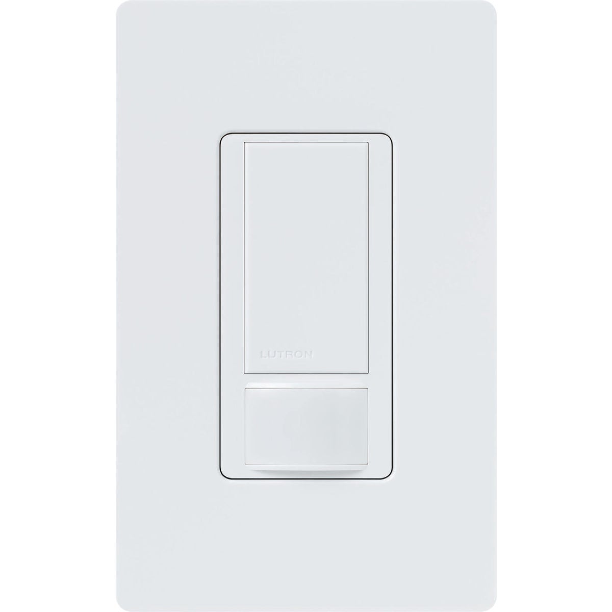 Lutron Maestro White 900 Sq. Ft. Coverage 180 Deg. Detection 3-Way Occupancy Sensor Switch