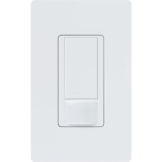 Lutron Maestro White 900 Sq. Ft. Coverage 180 Deg. Detection 3-Way Occupancy Sensor Switch