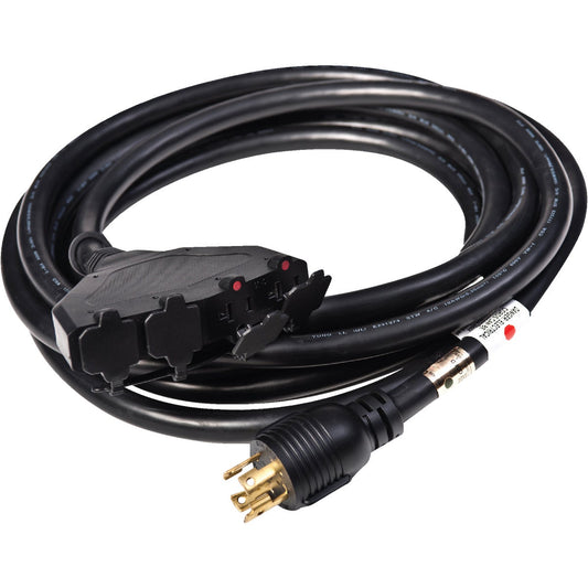 Generac 20 Ft. 10/4 Triple-Tap Generator Cord