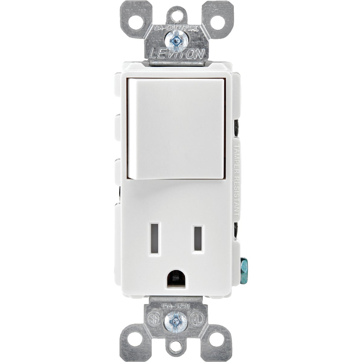 Leviton Decora White 15A Switch & Outlet