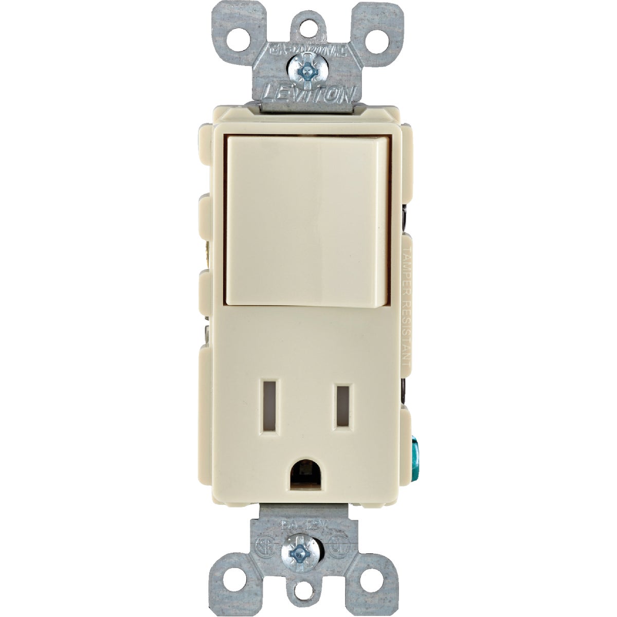 Leviton Decora Almond 15A Switch & Outlet