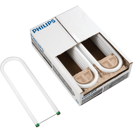 Philips 32W 24 In. Cool White T8 Medium Bi-Pin U-Bent Fluorescent Tube Light Bulb