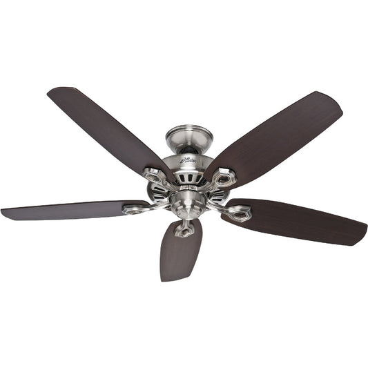 Hunter Builder Elite 52 In. Brushed Nickel Ceiling Fan