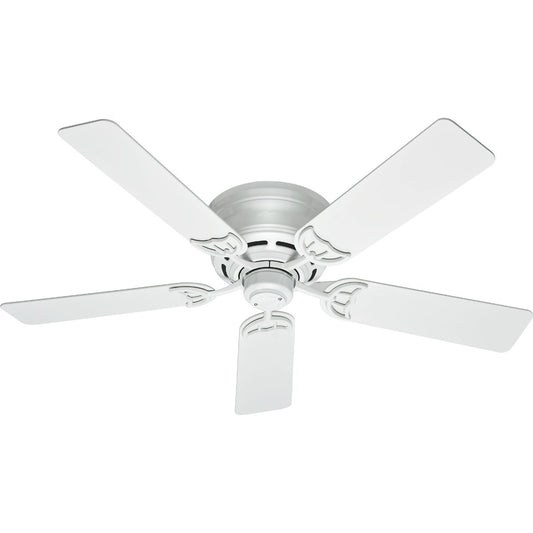 Hunter Low Profile III 52 In. White Ceiling Fan