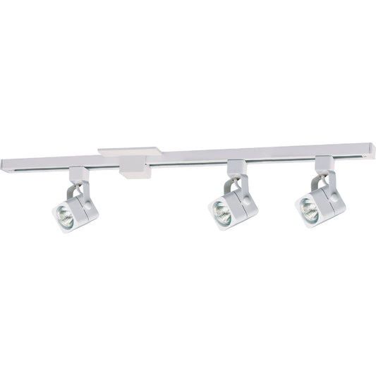 Liteline 4-3/5 In. H. X 4 Ft. L. X 5-1/8 In. D. X 3 In. Dia. White 3-Bulb Track Light Kit