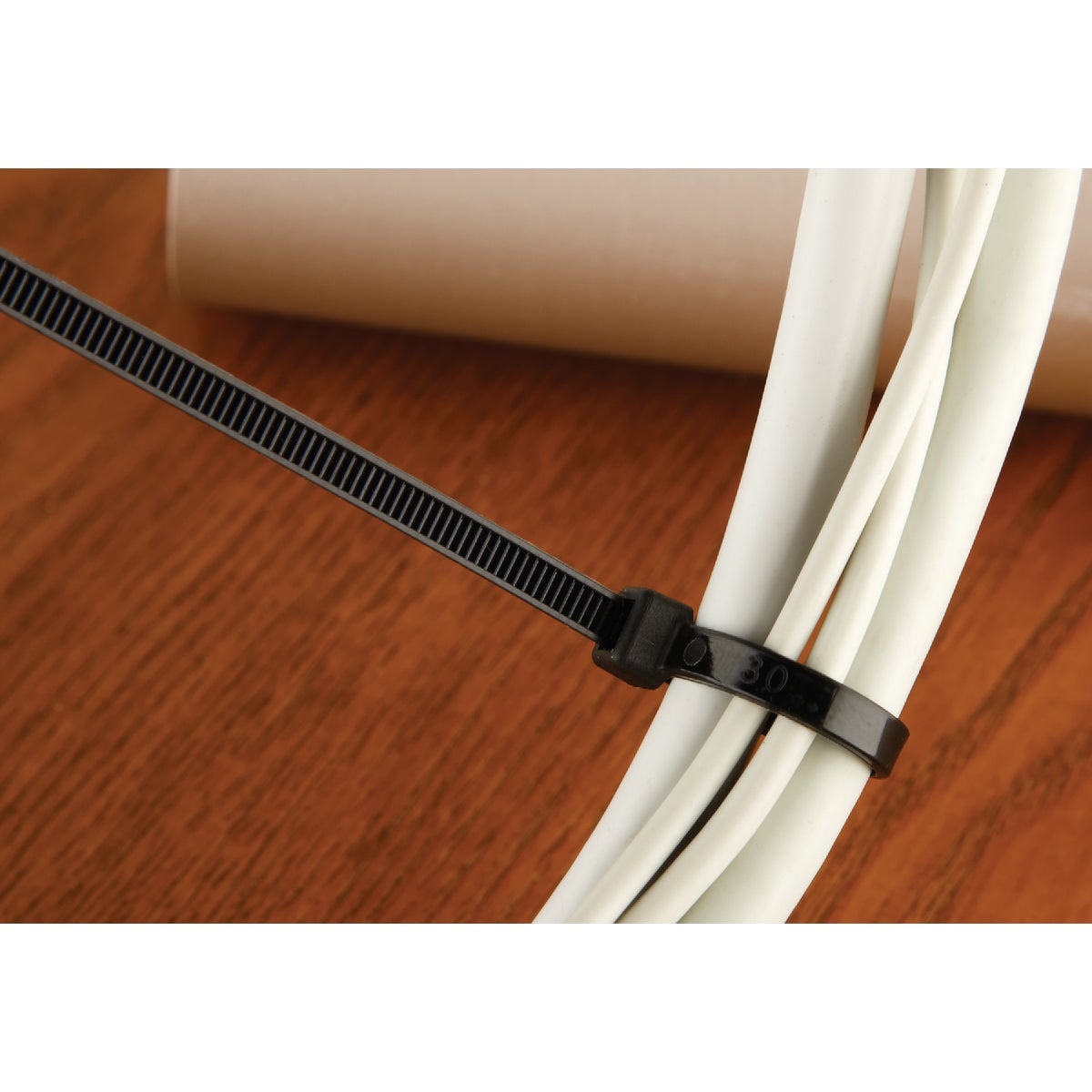 Smart Savers 12 In. x 0.19 In. Black Nylon Cable Tie (20-Pack)