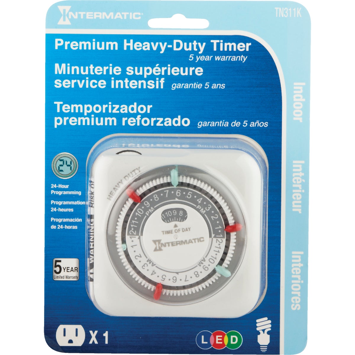 Intermatic 125V Indoor Plug-In Timer